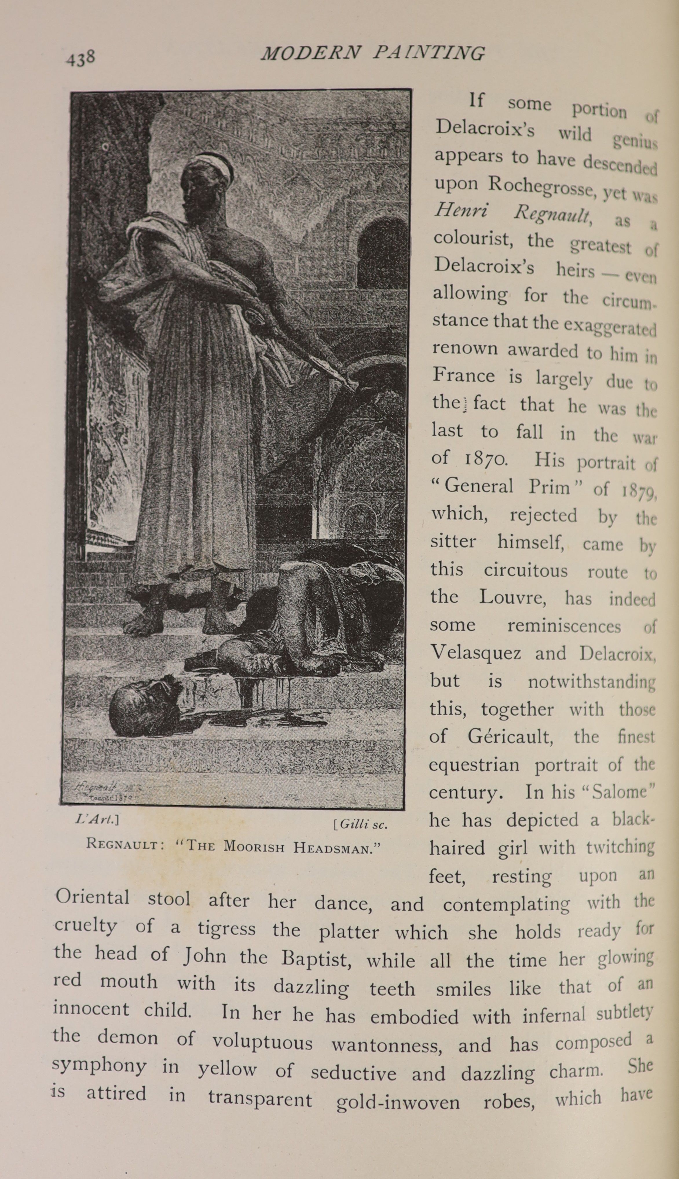 Mutter, Richard - The History of Modern Painting, 3 vols, qto, half calf, London, 1895-96